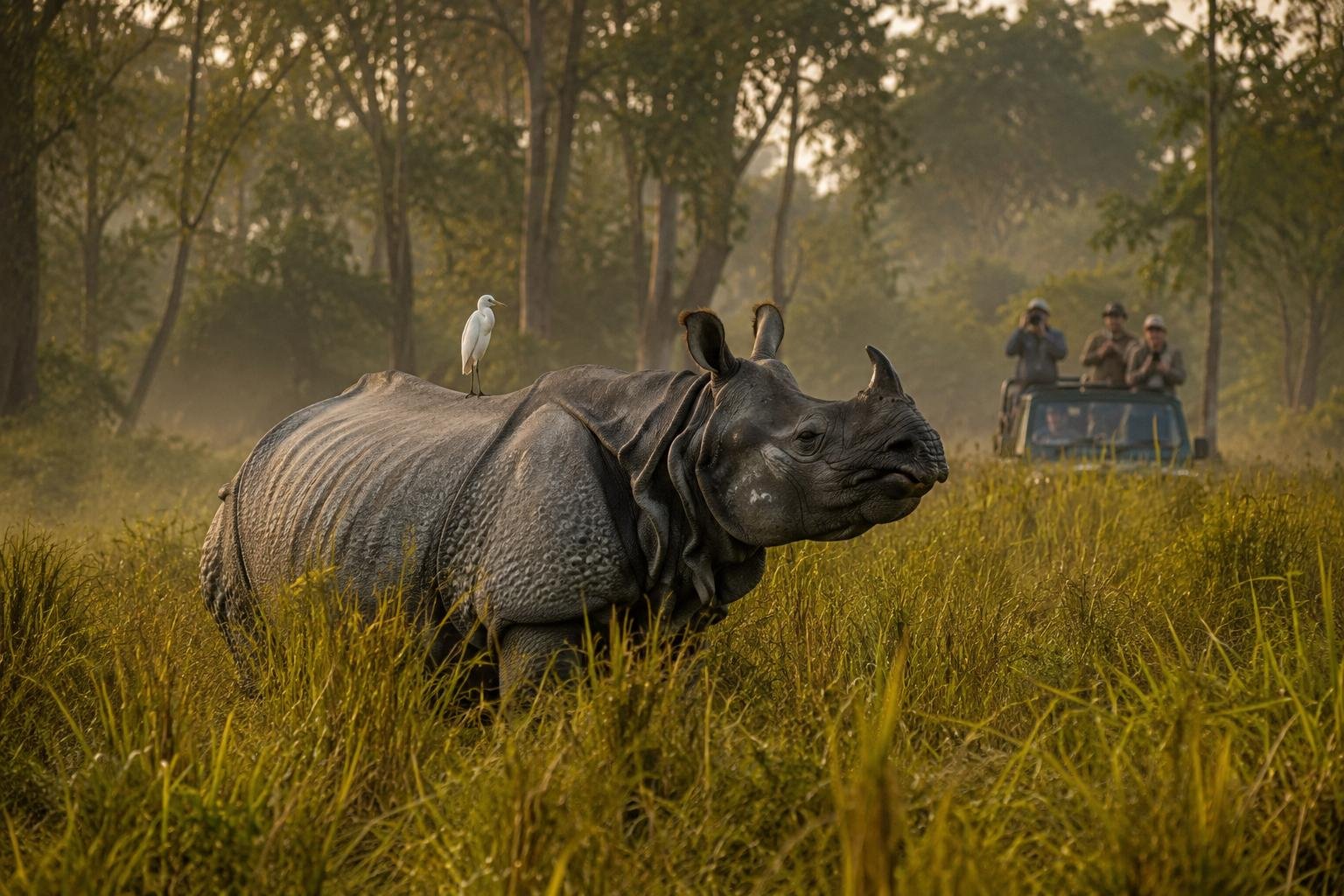 One Horned Rhino at Jaldapara