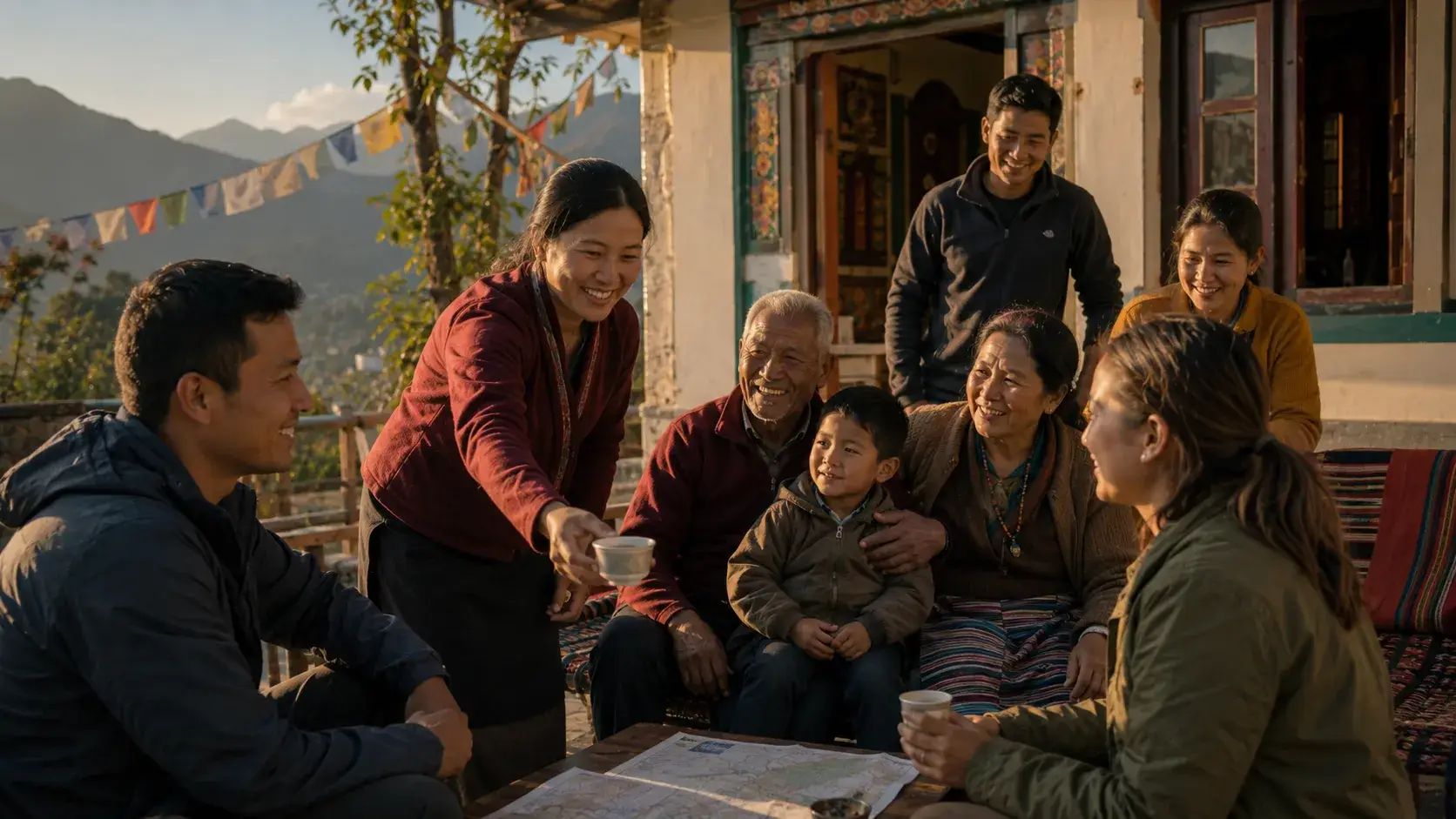 WanderWays Holidays team in the Himalayas