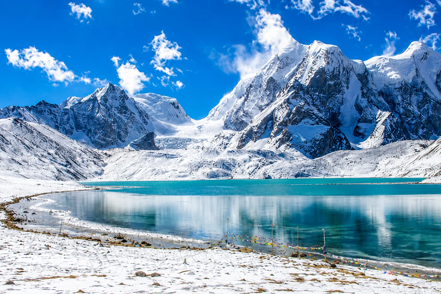 Sikkim budget trip — Gurudongmar Lake at 5,430 metres, sacred lake in North Sikkim