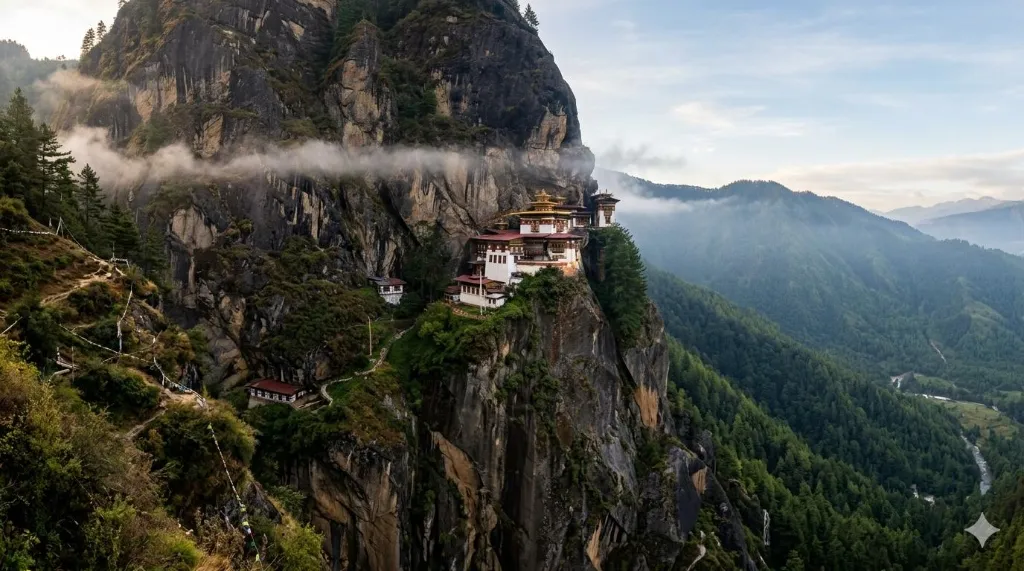 Bhutan travel guide — Tiger's Nest Monastery (Paro Taktsang), the most iconic site in Bhutan